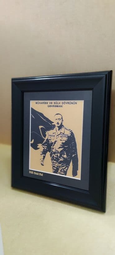 qara qələmlə çəkilmiş şəkillər: Ali Baş komandan İlham Əliyev cənabları. Susal qızıl falqa və — 6