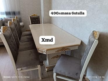 stolustu saatlar: Qonaq otağı üçün, Yeni, 6 stul — 1