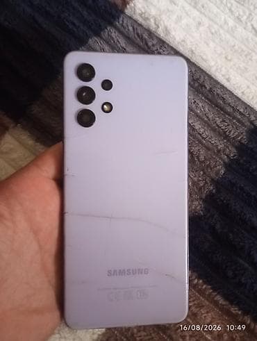 iphon 5 s: Samsung Galaxy A32, rəng - Bənövşəyi, Qırıq — 1