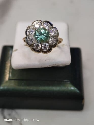 1 qram qızılın qiyməti 2024 750: Üzük, Çəhrayı qızıl, 583 Əyar, Brilyant, 2.51-3.00 Karat — 2