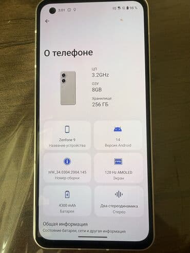 TV və video: Asus Zenfone 9, 256 GB, rəng - Boz — 3