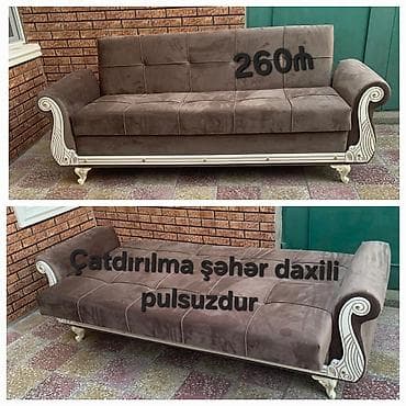 quxna divanlari: Di̇van-kravat, Yeni, Açılan, Vеlur parça, Şəhərdaxili pulsuz çatdırılma — 1