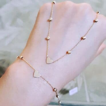 ağ qızıl qiyməti: Dəstə daxildir: Bilərzik, Sep, Boyunbağı, Pandora, Sarı qızıl, 585 Əyar — 1