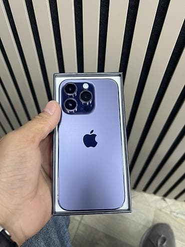 iphone 15 pro max: IPhone 14 Pro, 256 GB, Deep Purple, Face ID — 1