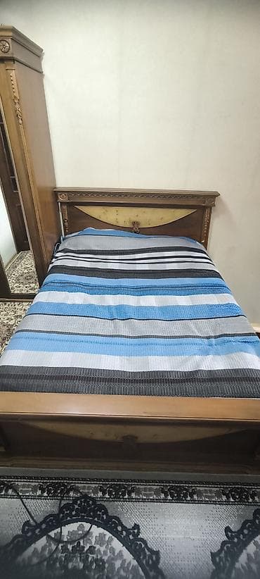 dekor ref: Klassik üslubda tam yataq otağı dəsti - Material: təbii ağac — 4