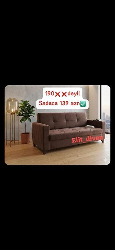 divan: Künc divan, Yeni, Açılan, Bazalı, Parça, Ödənişli çatdırılma — 1