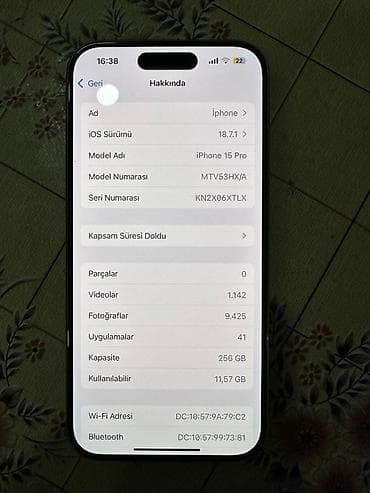 lan kamera: IPhone 15 Pro, 256 GB, Gümüşü, Face ID — 3