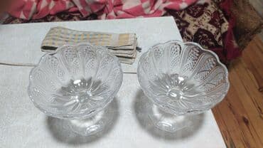 ağ balıq: Şüşə qablar dəsti - Material: qalın, şəffaf şüşə - Tərkib: - 1 — 4