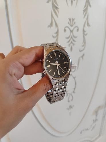 Б/у, Наручные часы, Casio, цвет - Серебристый