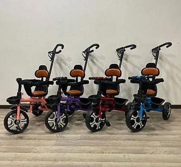Uşaq üçtəkərli velosiped – valideyn idarəetmə tutacaqlı model -