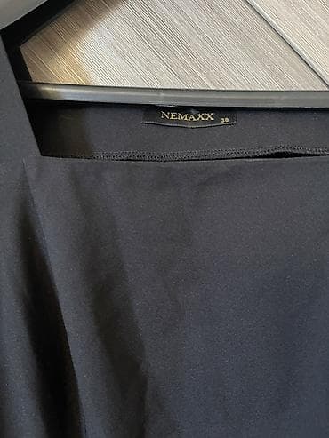 Nemaxx brendinin zərif qara donu - Model: Uzun, A-kəsim ətəkli - — 2