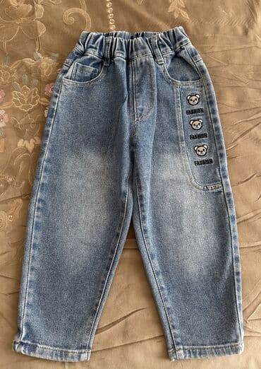 cins şalvar modelleri 2022: Cins şalvar, Uniseks, 3 - 4 yaş — 1