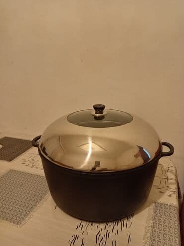 2 bölmeli tava: Qazan, rəng - Qara, Çuqun, 5-dən çox l — 1