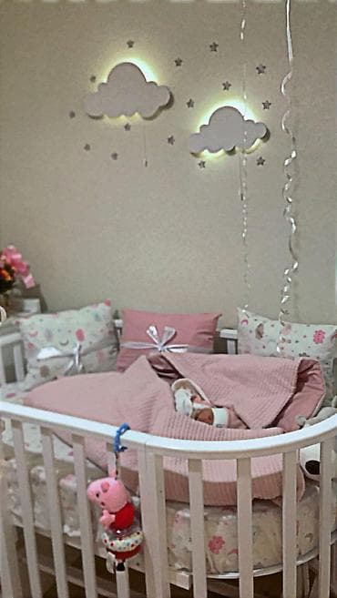 matras islenmis: Oğlan və qız üçün, İşlənmiş, Yumru, Beşik, Dəst ilə, Matras ilə, Yellənmə mexanizmsiz — 1