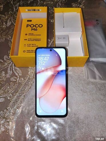 Poco M6, 128 GB, rəng - Qara, Barmaq izi