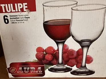 ucuz tablolar: Qədəhlər, rəng - Qara, Şüşə, 6 ədədli dəst — 3