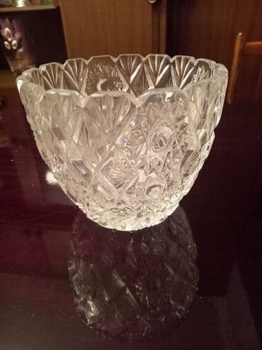 vaza qab: Хрустальная ваза для фруктов — 1