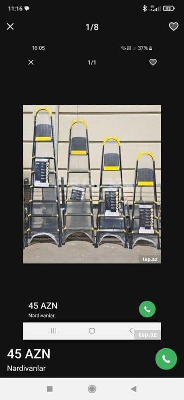 Darvazalar və aksesuarlar: Məhsul: Qatlana bilən pilləkənlər (nərdivanlar) Təsvir: - Müxtəlif — 1