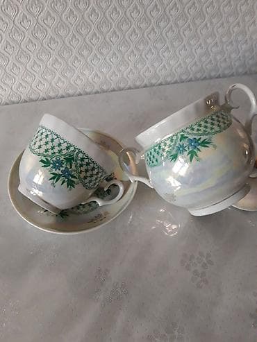caydan: Çay dəsti, Farfor, 1 nəfərlik, SSRİ — 4
