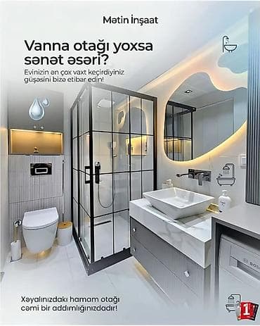 hamamlar: Hamam və vanna otağı üçün aksesuar və mebellər – dizayna uyğun tam — 4