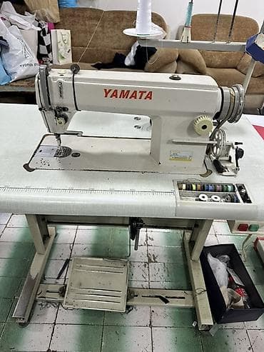 Yamata sənaye tikiş maşını – masa və pedal sistemi ilə birlikdə