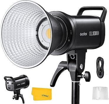 video reqistrator: Godox SL100D LED Studia İşığı - 100W gücə malik gündüz işığı (5600K) — 1