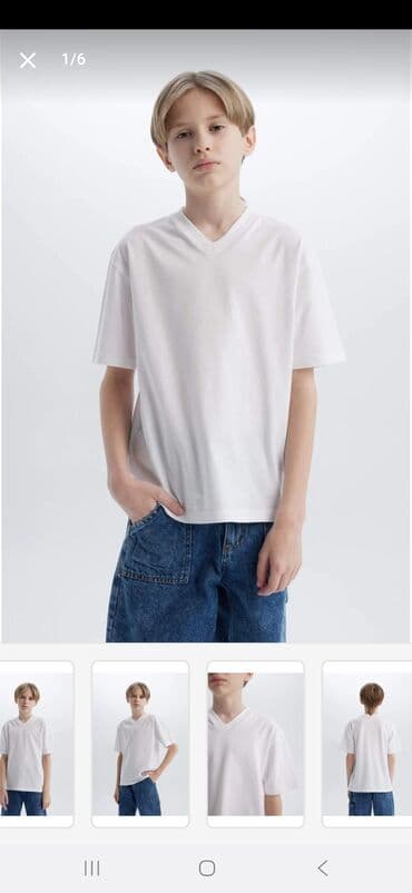 uşaqlar üçün trusik və mayka dəstləri: Futbolka, Oğlan üçün, 10 - 12 yaş, Defacto — 2