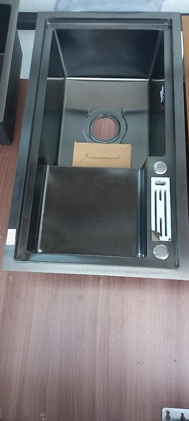 45 derece kesen: Düzbucaqlı Mətbəx çanağı, Paslanmaz polad — 1