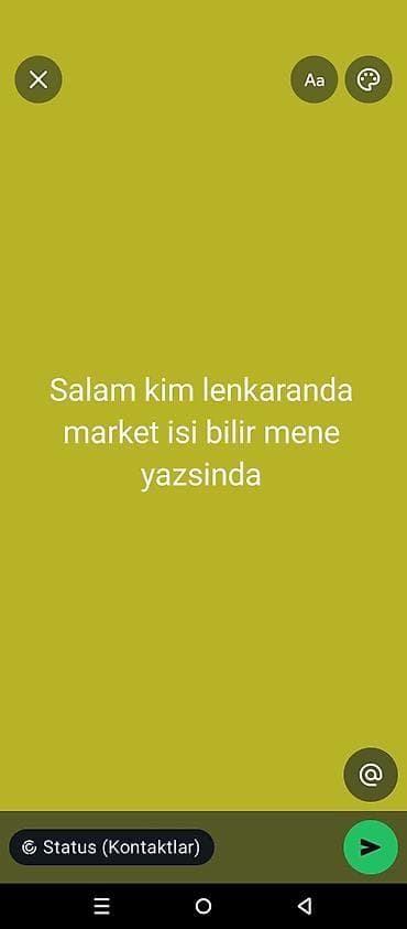 Lənkəranda market işi axtaran şəxs. Marketdə kassir, satıcı, rəf at lalafo.az Lənkəranda market işi axtaran şəxs. Marketdə kassir, satıcı, rəf