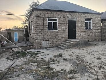 4 otaqli evler: 4 otaqlı həyət evi 3 sotda - Bir mərtəbəli, daş divarlı həyət evi - — 3