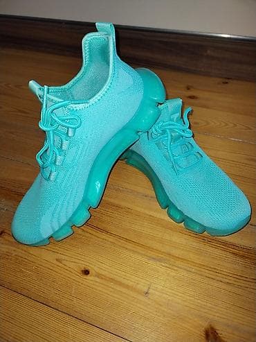 ket ayaqqabilar: Mavi-turkuaz rəngdə idman ayaqqabısı yenidir istifadə olunmayıb - — 3