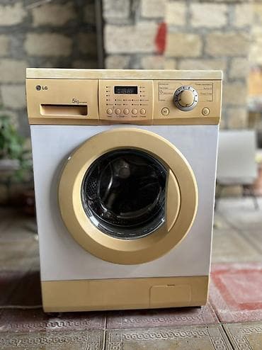 Elektronika: LG önyükləməli paltaryuyan maşın - Yük: 5 kq - Rəng: ağ/krem ön panel — 1