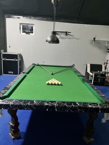 Bilyard stolunun tam komplekti - Klasik dizaynlı, qara mərmər naxışlı lalafo.az -da Bilyard stolunun tam komplekti - Klasik dizaynlı, qara mərmər naxışlı