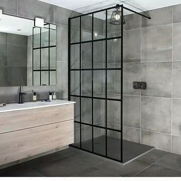 Duş kabinaları, arakəsmələr: 6mm 8mm 10mm sade mat dekorlu şüşələrdən hazirlanan duskabinlərin — 10