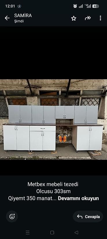 Metbex mebeli tezedi Olcusu 303sm Qiyemt 350 manat unvan sabuncu lalafo.az -da Metbex mebeli tezedi Olcusu 303sm Qiyemt 350 manat unvan sabuncu