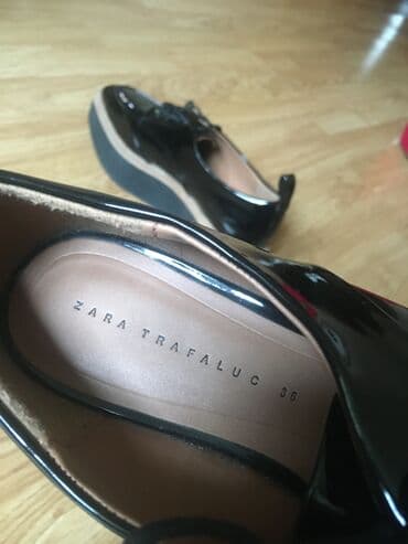 μοντγκομερι γυναικειο ζαρα: Tuflilər, Zara, Ölçü: 36.5, rəng - Qara, Yeni — 3