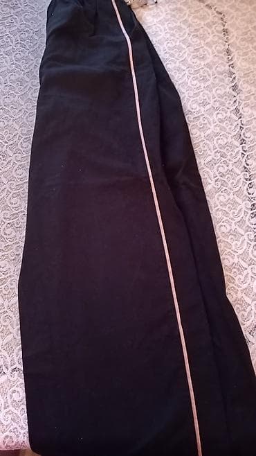 koja şalvarlar: Qara klassik şalvar - Rəng: saf qara - Dizayn: hər iki balaqda nazik — 1