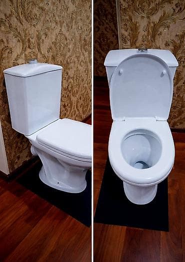 Cakuzi kabinaları: Kompakt wc-komplekti – çən və oturacaqla birlikdə - Material: yüksək — 1