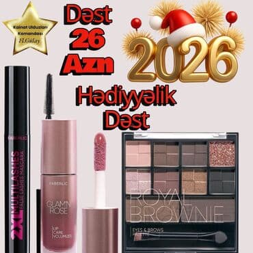 Красота и здоровье: Faberlic brendindən 2026 üçün hədiyyəlik dəstlər 1) Makiyaj dəsti – — 1