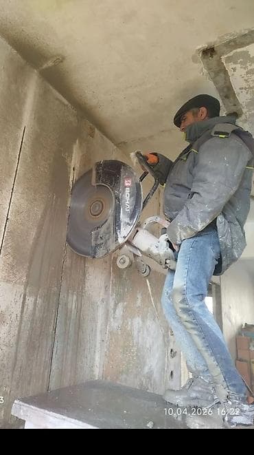 qaz peçlərinin təmiri: Beton kəsimi və karot deşmə xidməti - Dəqiq və səliqəli kəsim — 1