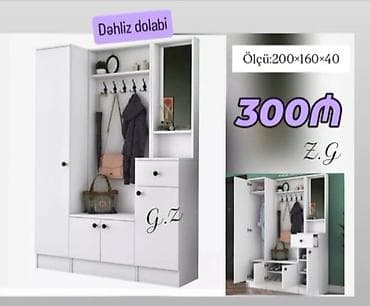 vitrin mebelleri: Düz dolab, Dəhliz dolabı — 1