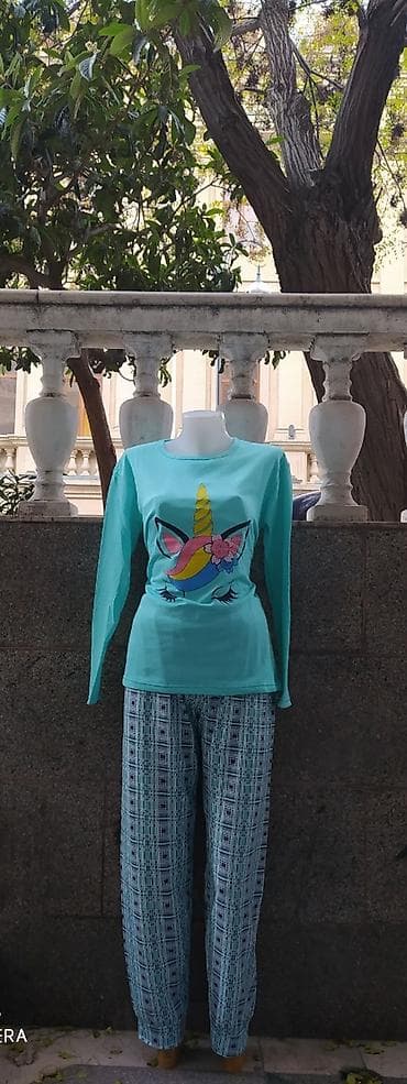 ev geyimler: 100 % pambıq kostyumlar S-2XL 14-18 azn L-4XL 17-22 azn Türkiyə — 2