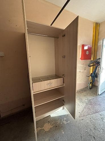 skaf suseli: İşlənmiş, 2 qapılı, Siyirməli, Bej, Taxta, Açılan, Düz dolab — 3