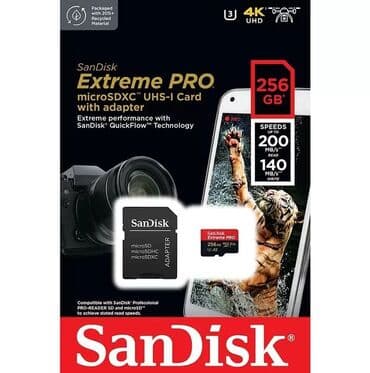 SanDisk Extreme PRO microSDXC UHS-I kartı adapter ilə. Bu, 256 GB lalafo.az -da SanDisk Extreme PRO microSDXC UHS-I kartı adapter ilə. Bu, 256 GB