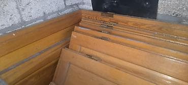 qapi taxta: Məhsul: Ağac otaq qapısı (şüşəli dizaynlı) Təsvir: - Material: tam — 4