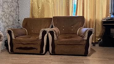 Di̇van-kravat, 2 kreslo, Divan, Açılan — 2