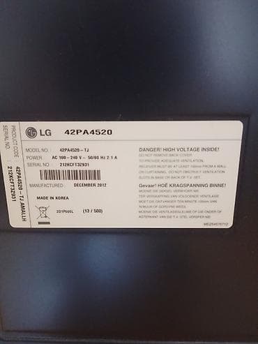 tv smart: İşlənmiş Televizor LG LCD 43" Ünvandan götürmə — 2