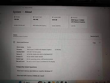 notebook samsung: İşlənmiş HP Pavilion, 15.6 ", AMD Ryzen 5, 256 GB, Ünvandan götürmə, Pulsuz çatdırılma — 3