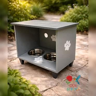 pişik: Məhsul: Pişik temalı qidalandırıcı stendlər - Dizayn: Taxta əsaslı — 4