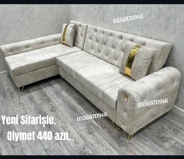 mətbəx ucun divan: Künc divan, Yeni, Açılan, Bazalı, Parça, Ünvana pulsuz çatdırılma — 3